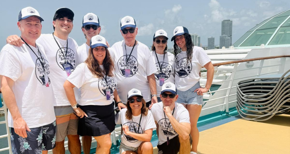 Ryan and family on a cruise together